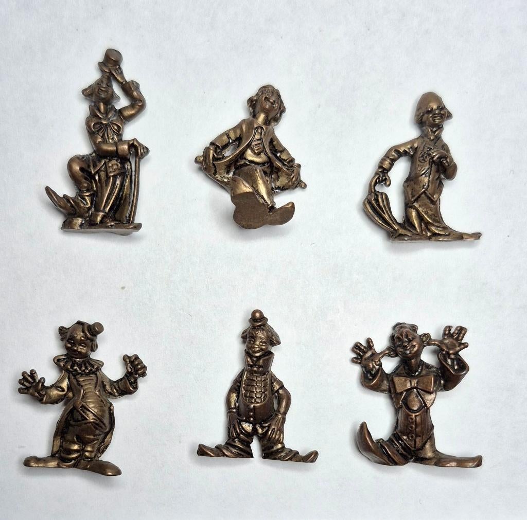 Metalen complete serie Clown-Miniaturen Messing DE 1990, Verzamelen, Ophalen of Verzenden, Gebruikt, Overige typen