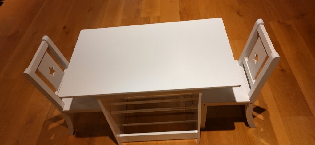 Kindertafel en stoelen, Kinderen en Baby's, Kinderkamer | Tafels en Stoelen, Ophalen, Zo goed als nieuw, Tafel(s) en Stoel(en)
