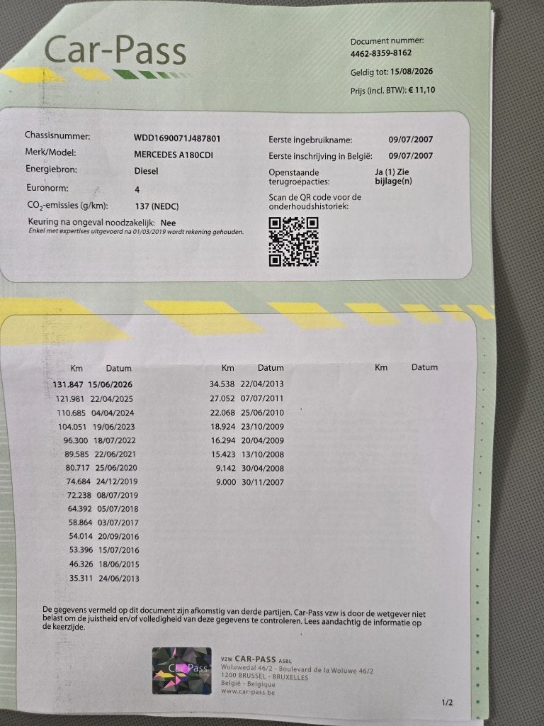 Mercedes A 180 CDI, Auto's, Voorwielaandrijving, 4 deurs, Monovolume, Zwart