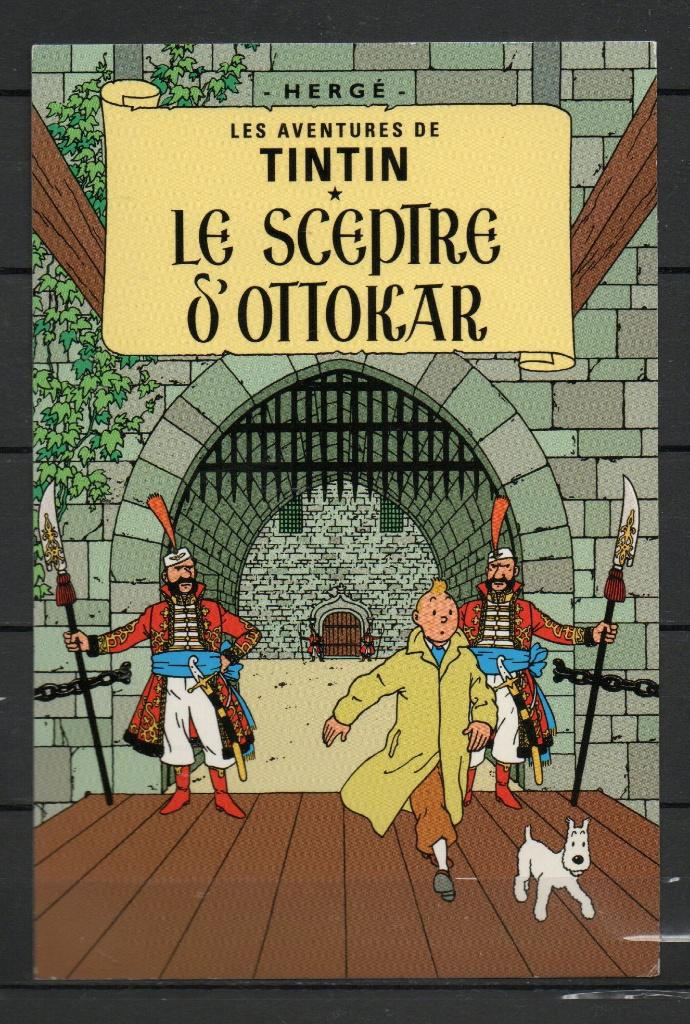Carte postale : Hergé : Tintin/ Le Sceptre d'Ottokar - 076, Enlèvement