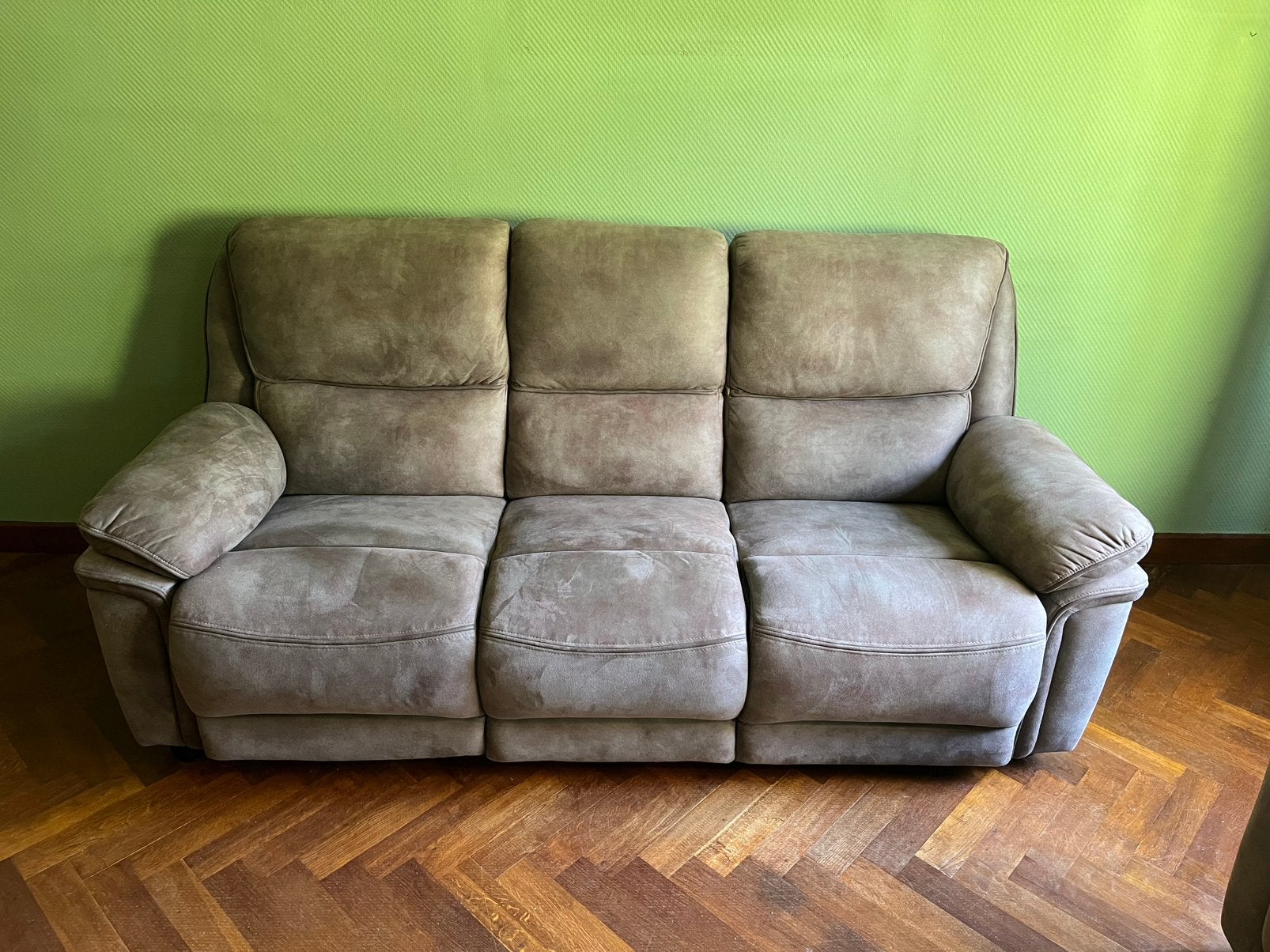 Salon en nubuck, 75 à 100 cm, Nubuck, 300 cm ou plus, Quatre personnes ou plus