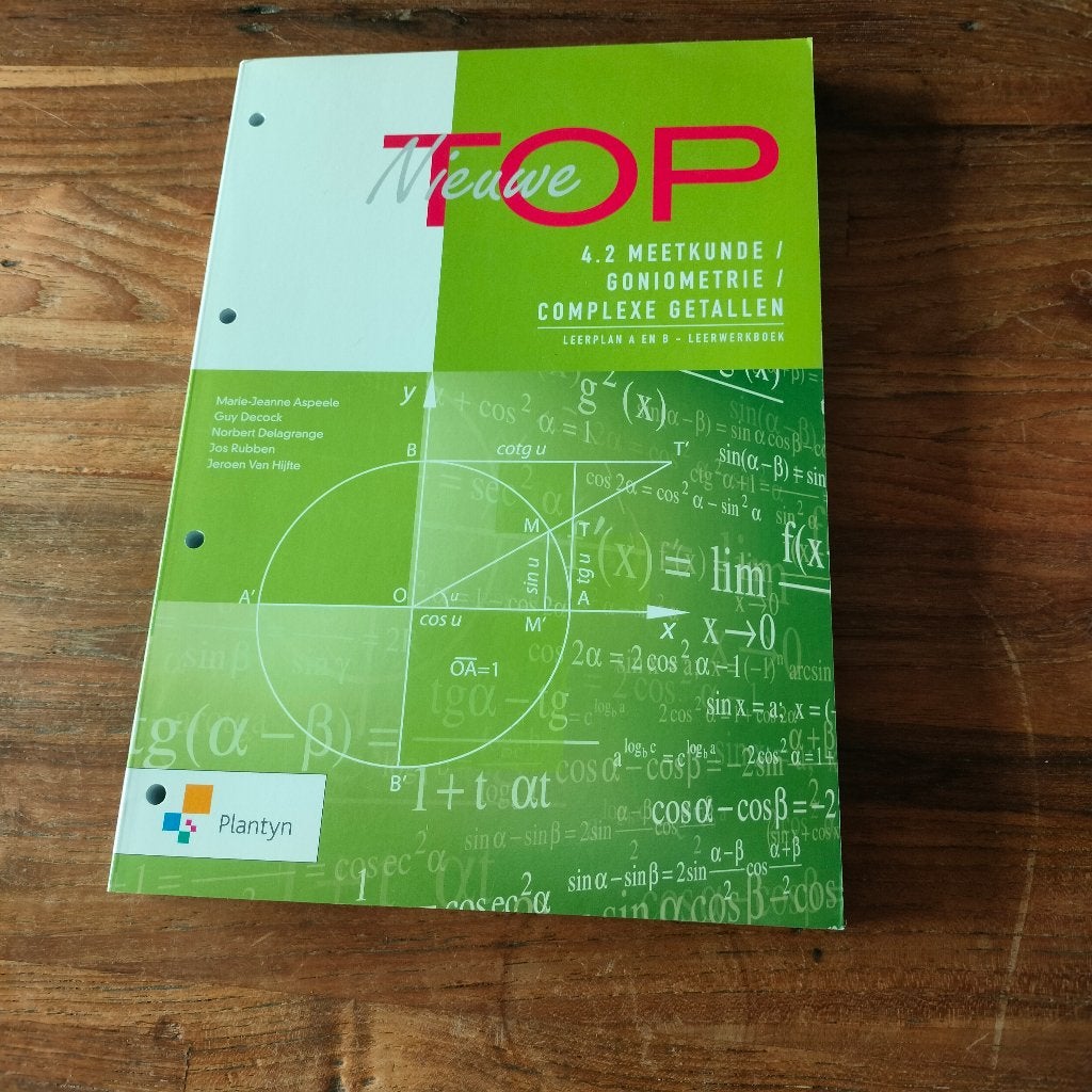 nieuwe top 4.2 meetkunde / goniometrie / complexe getallen, Ophalen of Verzenden, Nieuw, Wiskunde A
