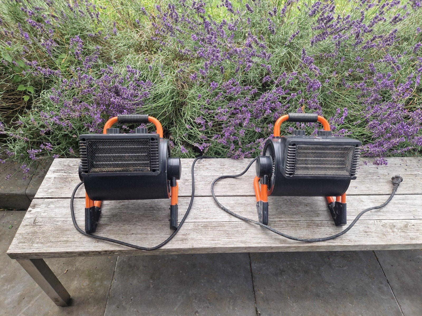 2x EUROM bouwkachel / keramische ventilatorkachel 3000W, Doe-het-zelf en Bouw, Ophalen