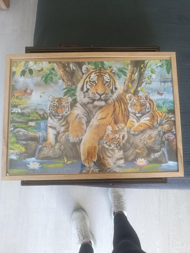 Puzzel in kader, Ophalen