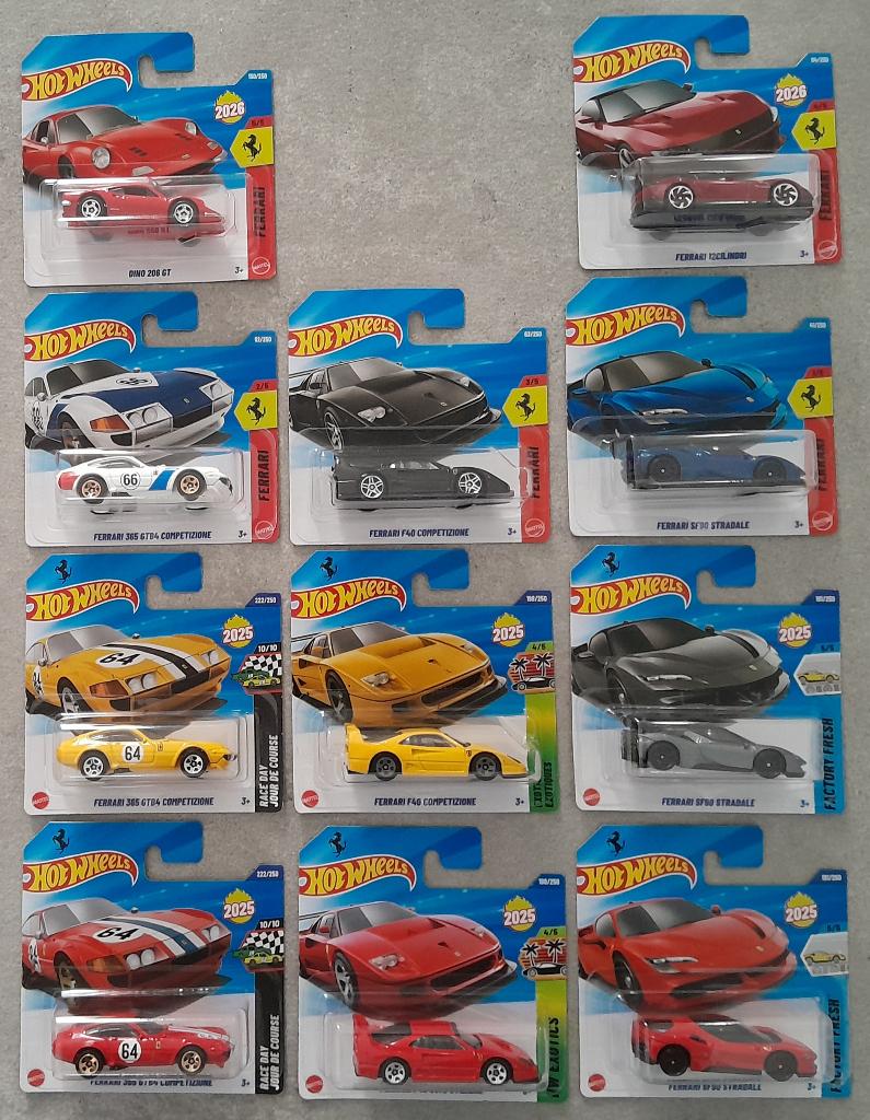 Ferrari - Hot Wheels, Kinderen en Baby's, Speelgoed |Speelgoedvoertuigen, Ophalen of Verzenden, Nieuw