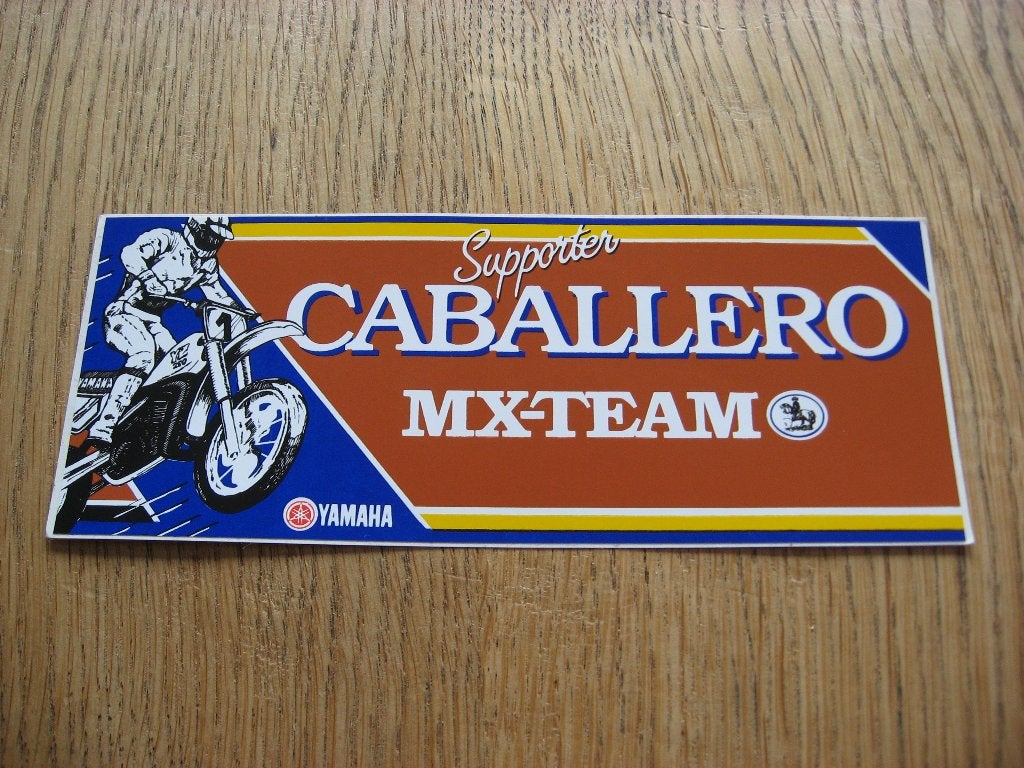 Vintage Sticker Yamaha MX-Team Caballero, Ophalen of Verzenden, Nieuw, Auto of Motor