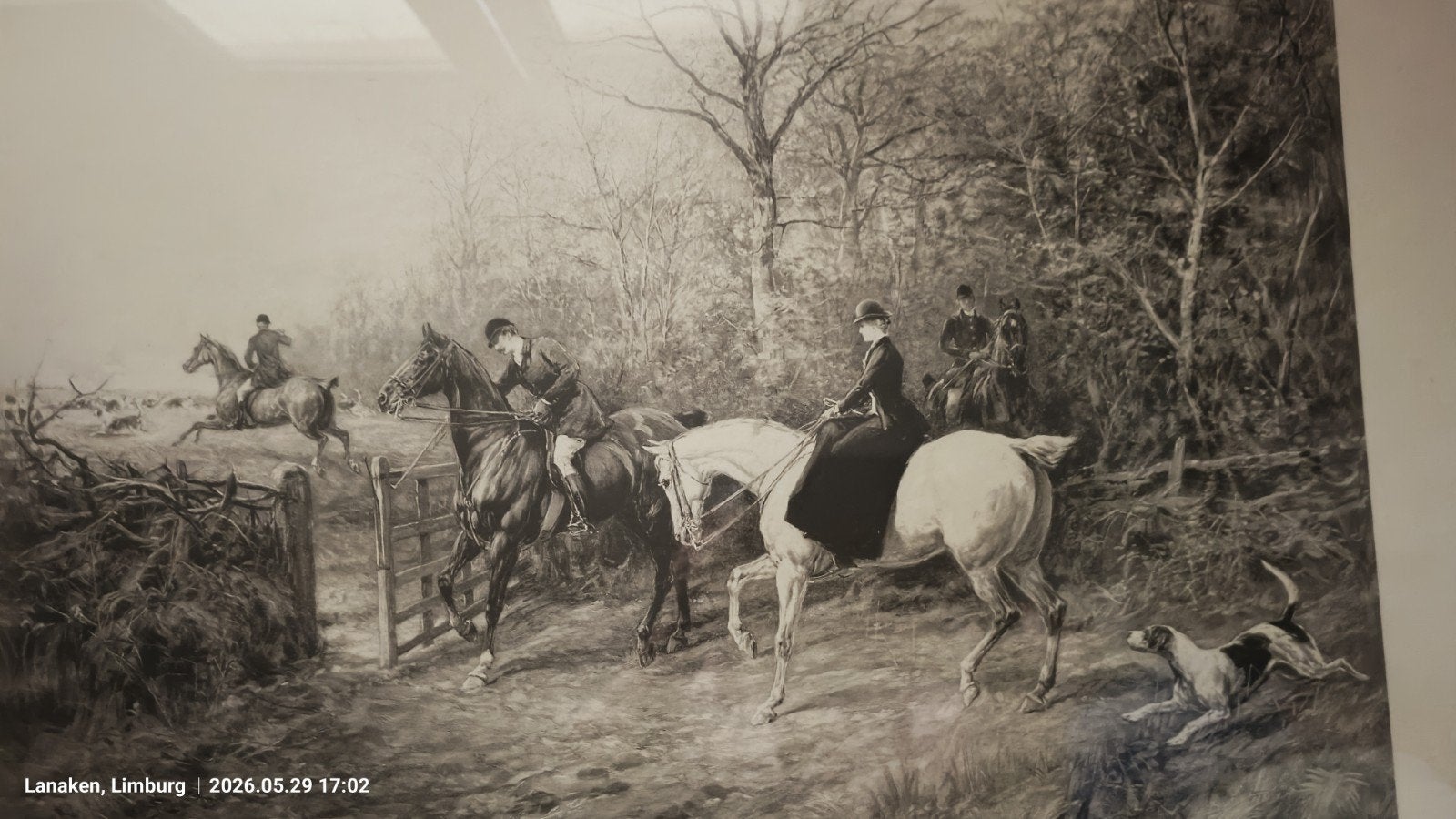 19e-eeuwse kunstdruk/ets/gravure,
gebaseerd op Heywood Hardy, Ophalen of Verzenden