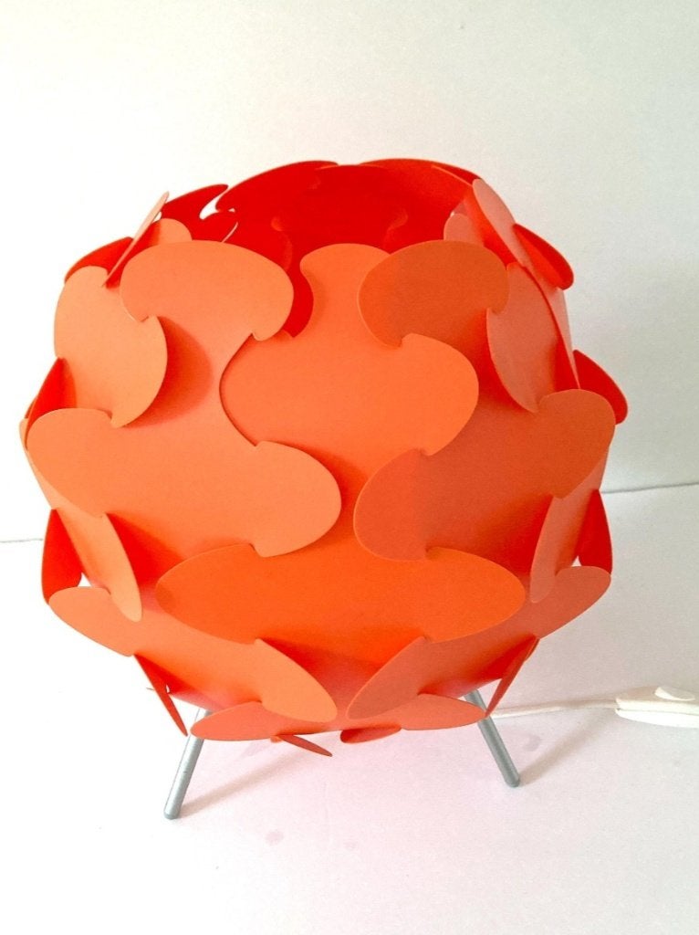 Ikea fillsta lamp oranje, Ophalen, Kunststof, Gebruikt, Oranje