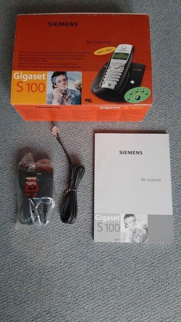 Siemens Gigaset S-100 draadloze telefoon in NIEUWSTAAT, Telecommunicatie, Ophalen of Verzenden, Zo goed als nieuw, 1 handset, Stralingsarm