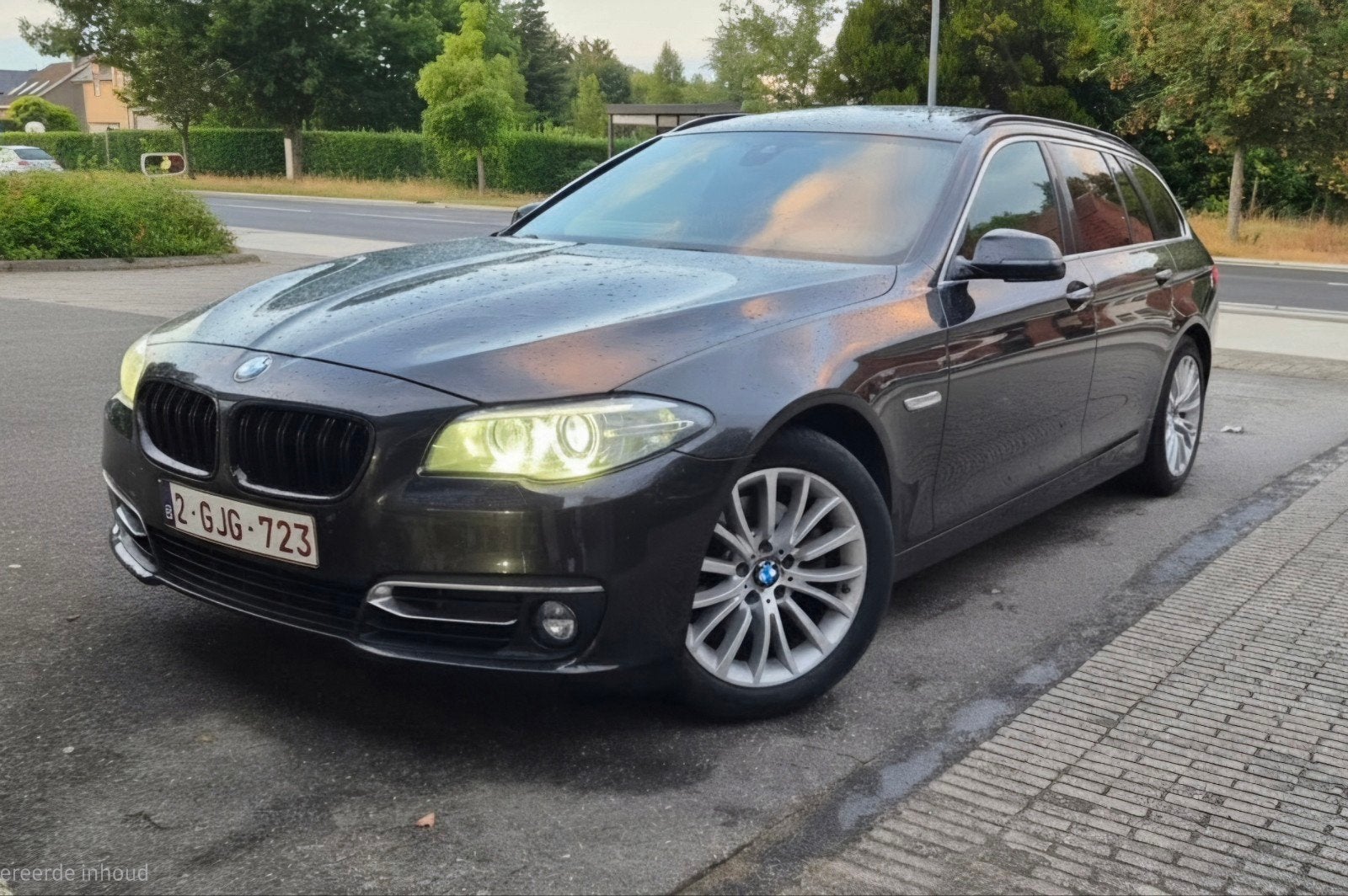 BMW 520D LCI 190PK Blanco gekeurd voor verkoop, Autos, BMW, Cuir, Euro 6, 5 portes, Automatique