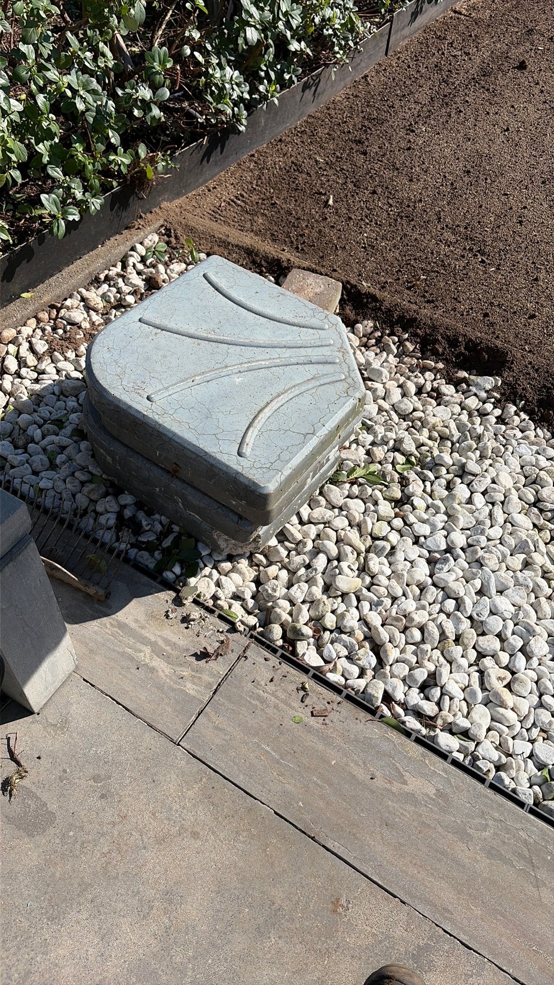 Parasol tegels gratis, Tuin en Terras, Ophalen, Zo goed als nieuw
