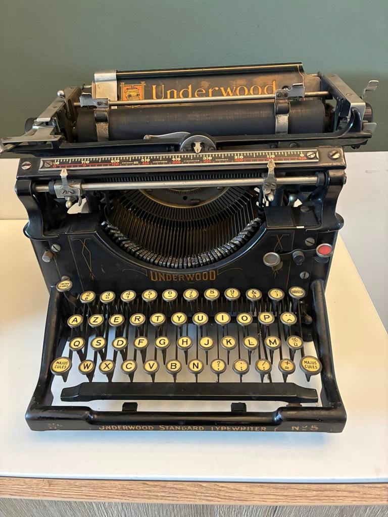 Vintage underwood typmachine, Divers, Machines à écrire, Utilisé, Enlèvement