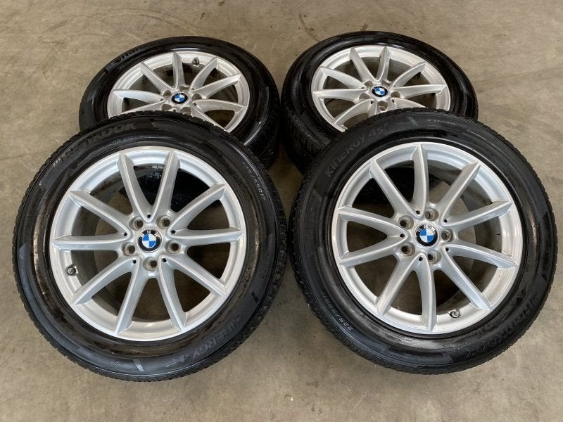 17 inch originele velgen + 4 seizoenen banden BMW X1 F48 F49, Gebruikt, -, -, Banden en Velgen