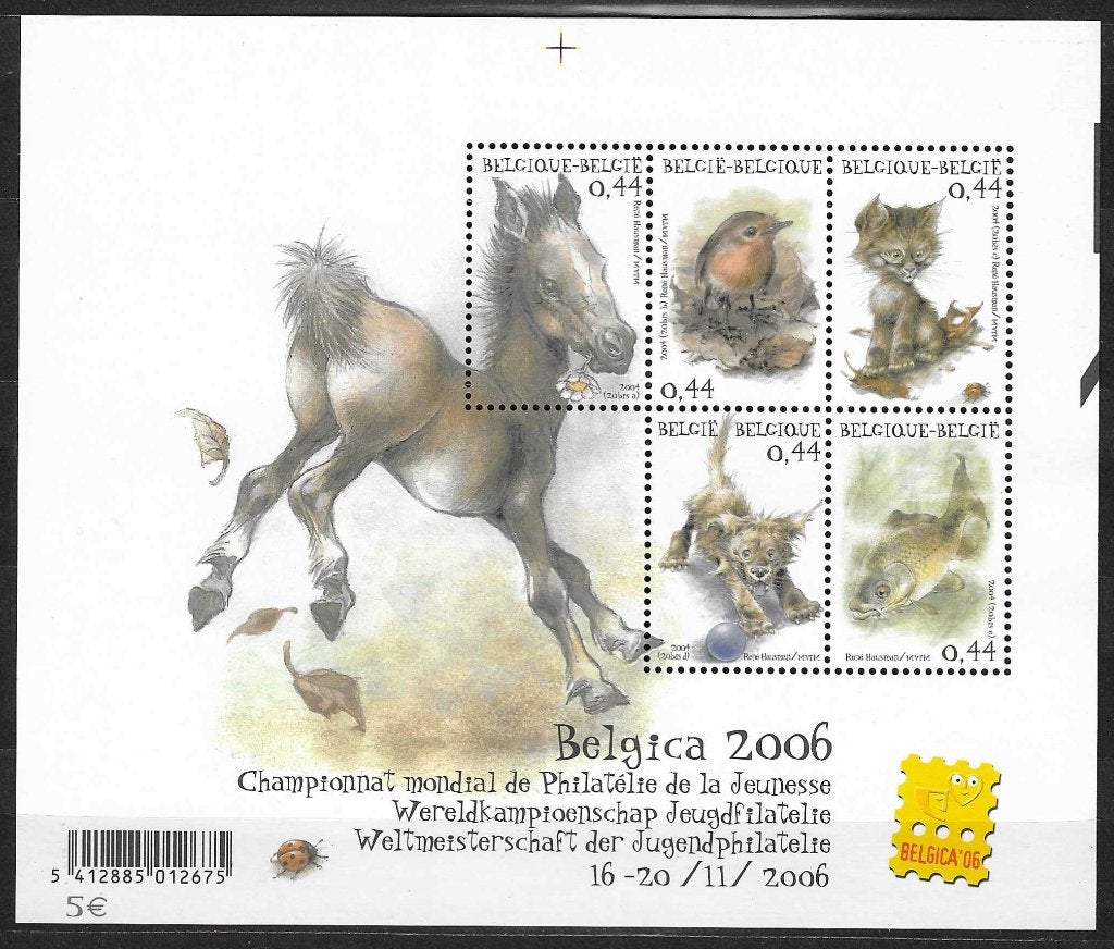 Belgique OPC BL116 Belgica 2006 Animaux **, Enlèvement ou Envoi, Non oblitéré, Neuf