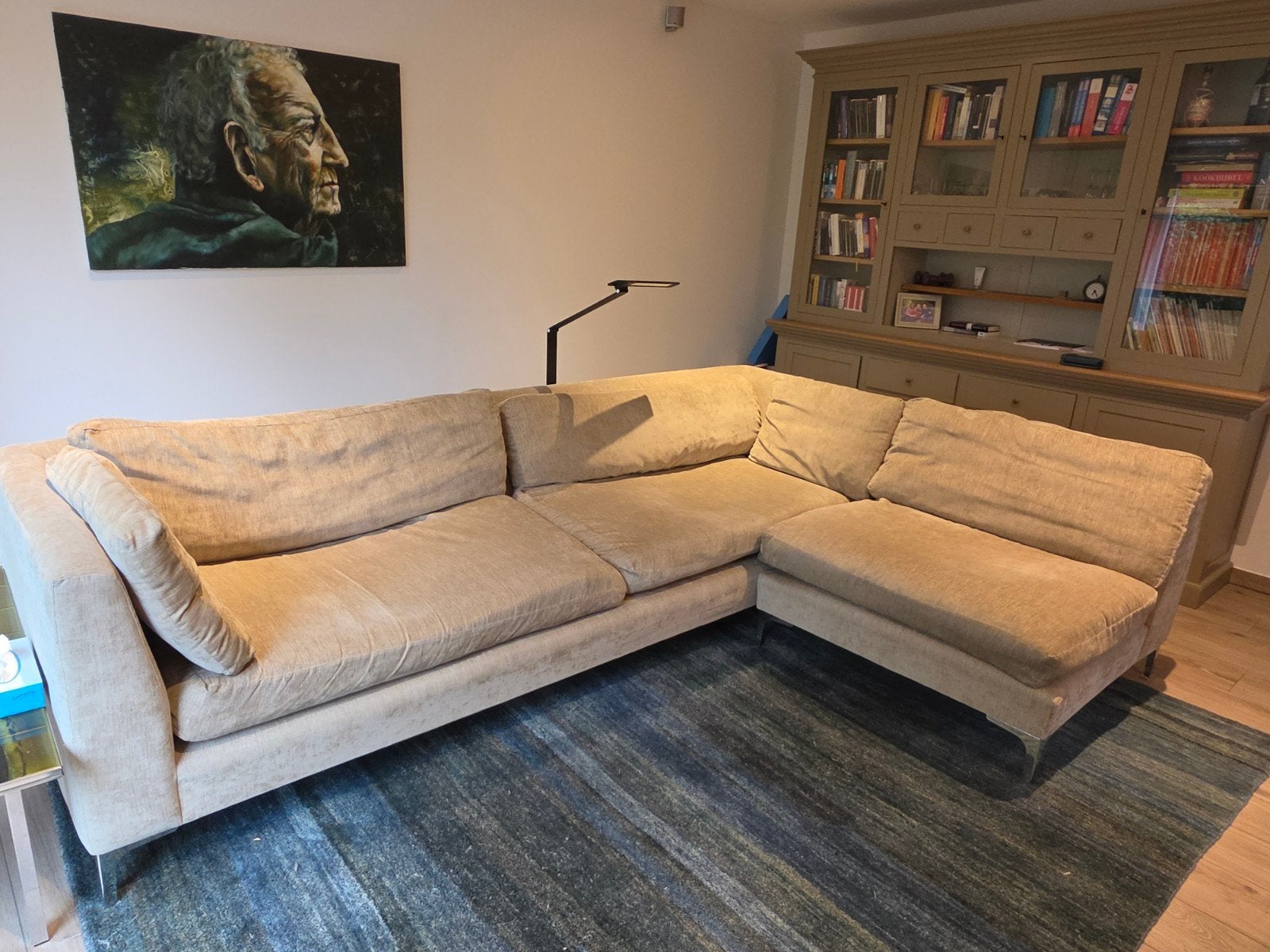 GRATIS salon (rugbreedte 3m) ROOKVRIJ, Enlèvement, Tissus
