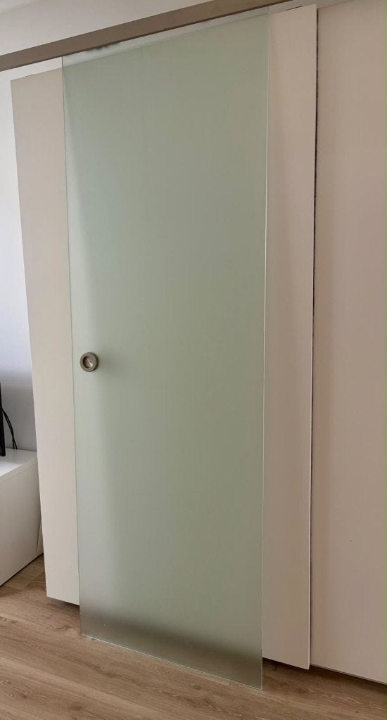 Porte verre sablé coulissante, Bricolage & Construction, Enlèvement, Comme neuf, Verre, Autres types