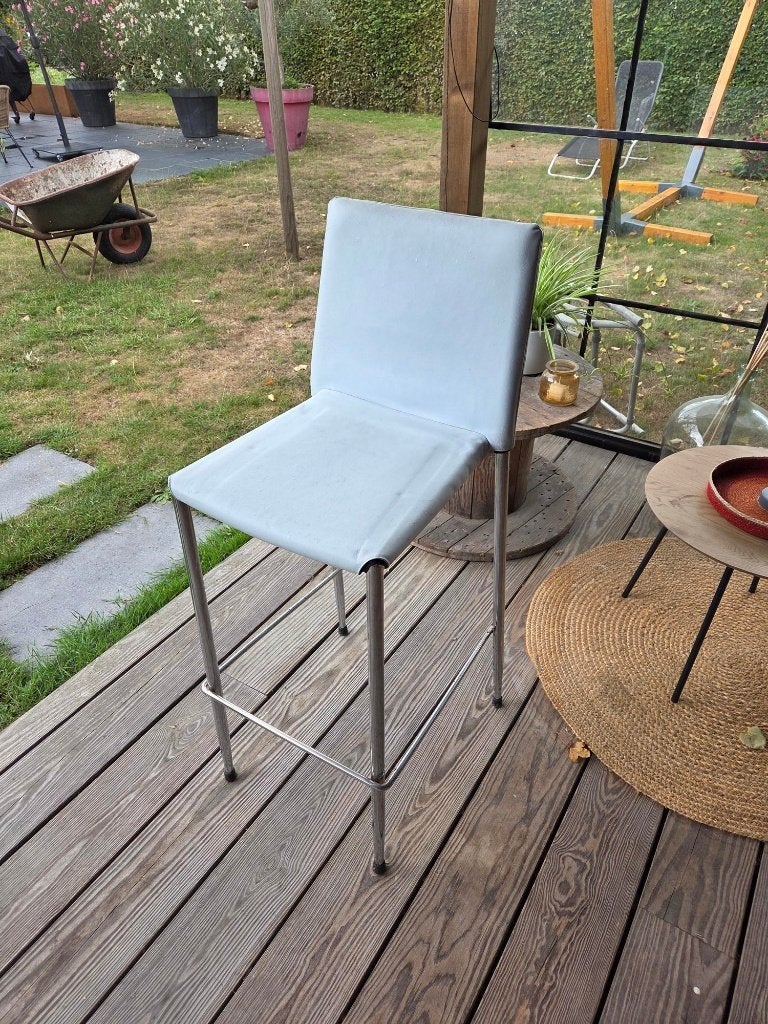 tabouret de bar blanc ou noir, 90 cm ou plus, Avec repose-pieds, Synthétique, Enlèvement