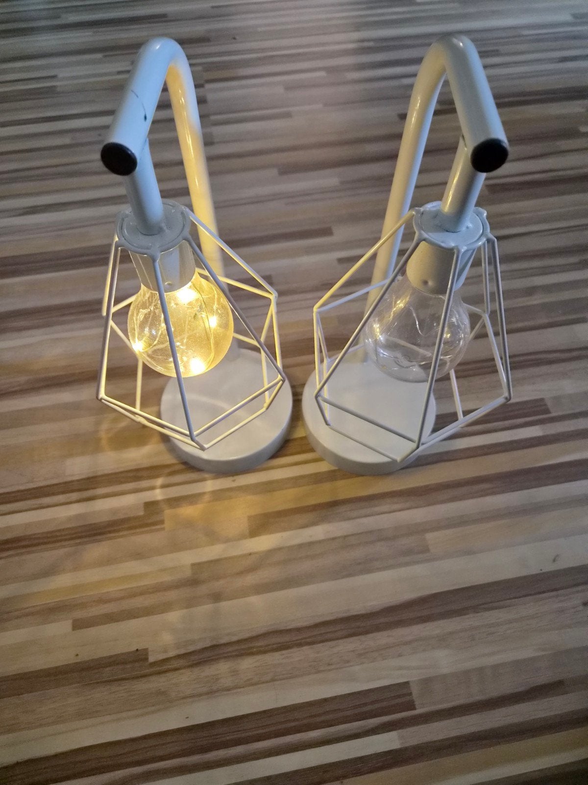 retro-stijl metalen tafellamp met led-verlichting, Enlèvement, LED
