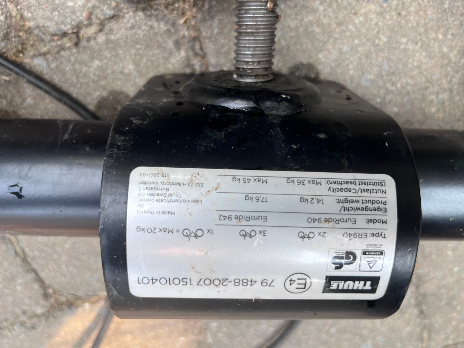 Porte velo thule, Vélos & Vélomoteurs, Accessoires vélo | Porte-vélos, Enlèvement, Utilisé