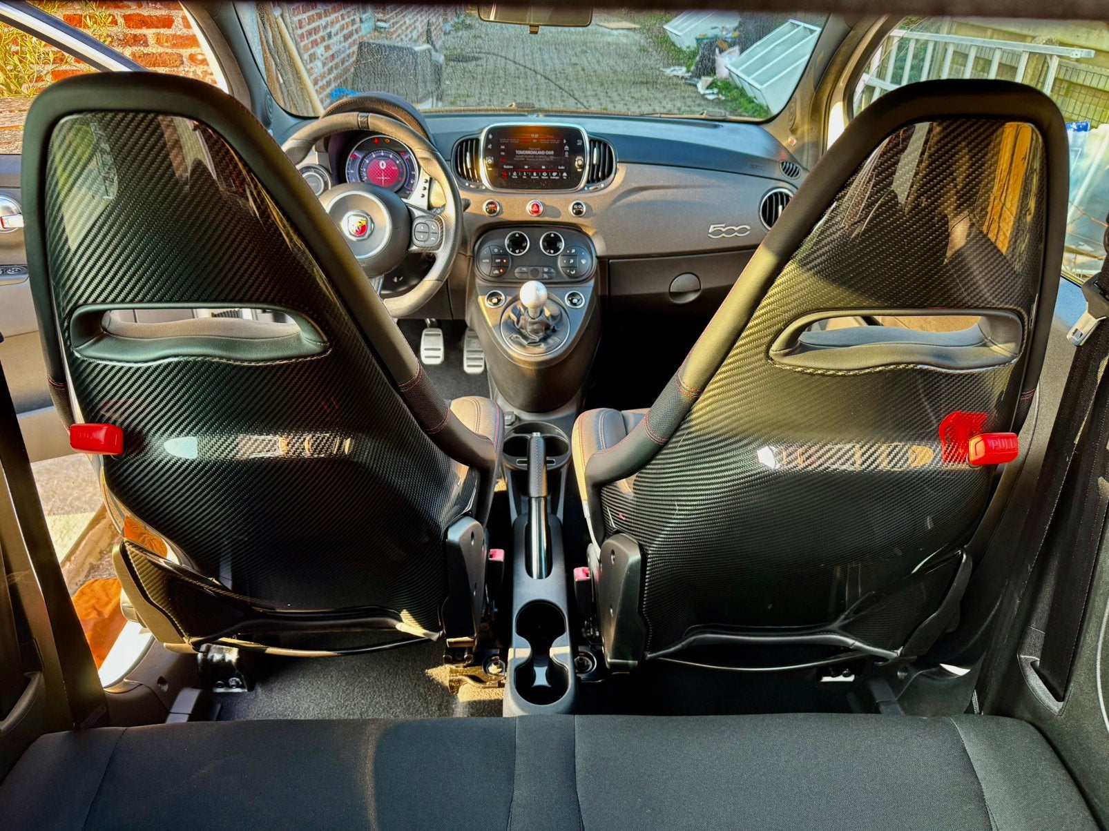 Abarth 595 Competitzione Esseesse - Sabelt Carbon - Akra, Auto's, Voorwielaandrijving, 4 cilinders, Wit, 1368 cc