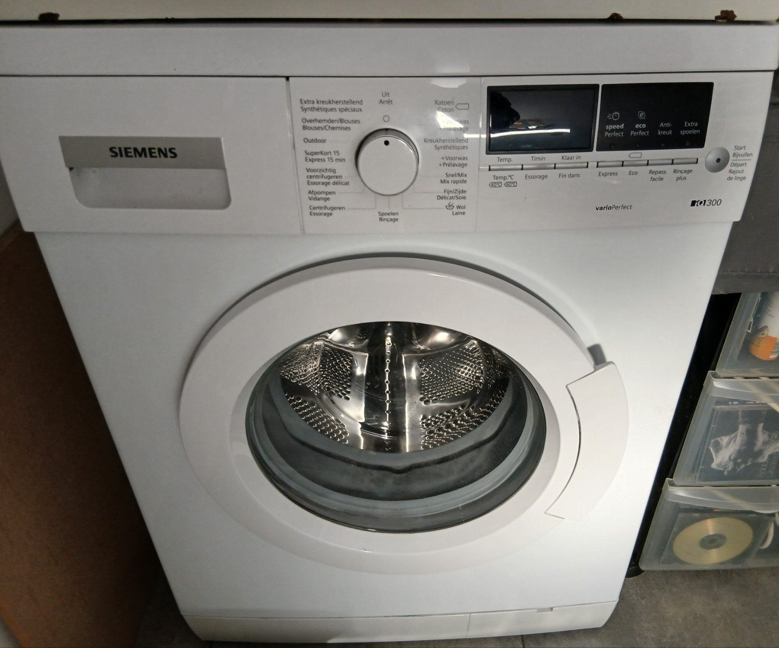 wasmachine, Ophalen, 1200 tot 1600 toeren, Gebruikt, Handwasprogramma