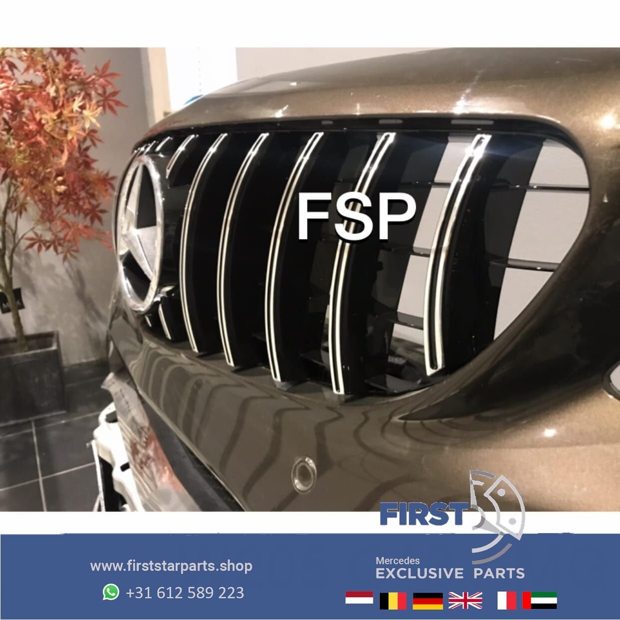 W205 BUMPER Mercedes C Klasse C43 AMG LINE VOORBUMPER + GT G, Utilisé, -, Avant, -