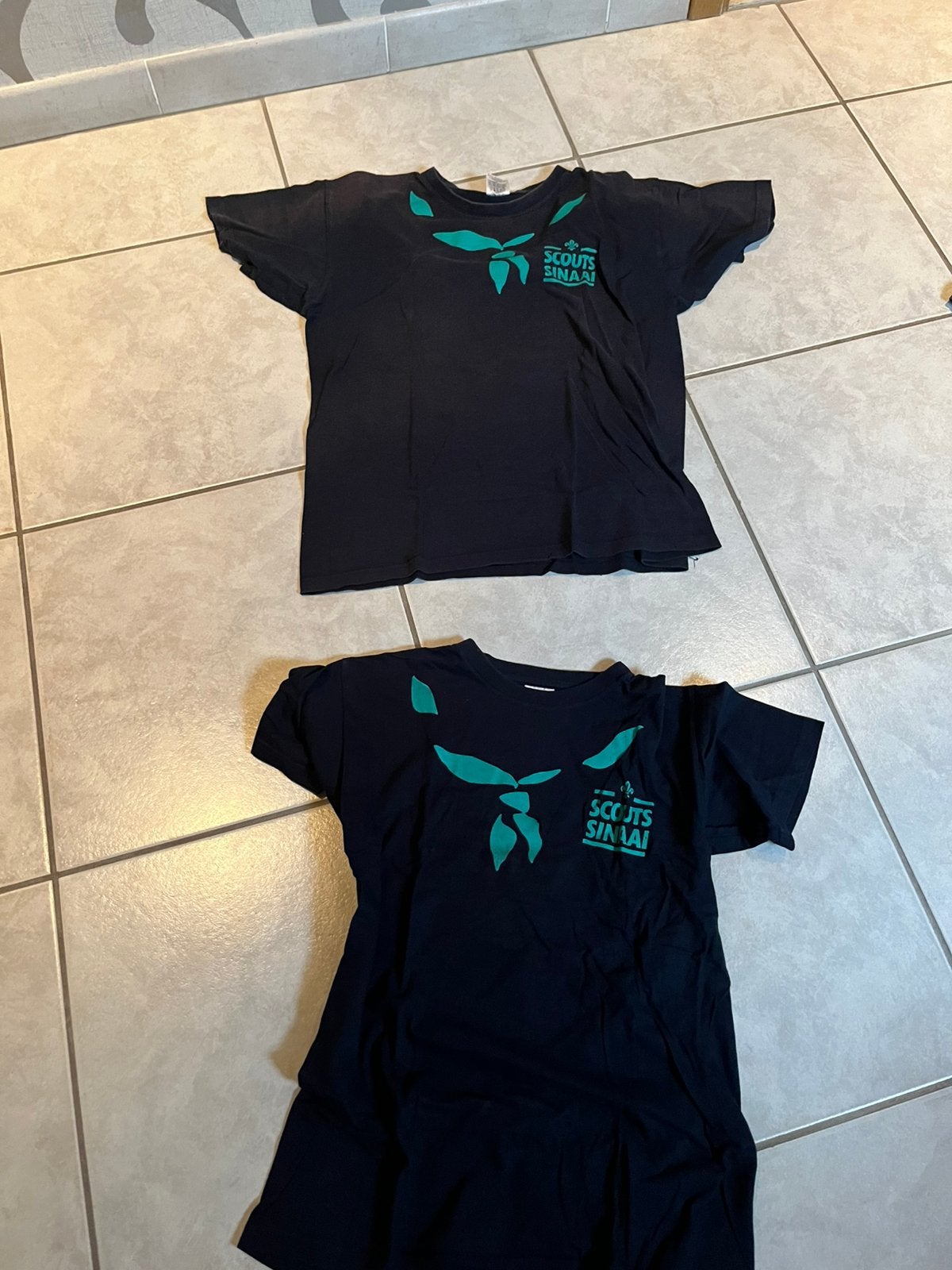 T shirts scouts sinaai, Ophalen, Gebruikt