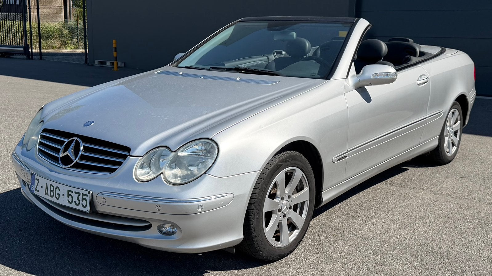 Mercedes Clk200 Kompressor Cabrio 1.8 163Cv 2005 155000Klms, Auto's, Elektrische ramen, Cabriolet, Leder, Bedrijf