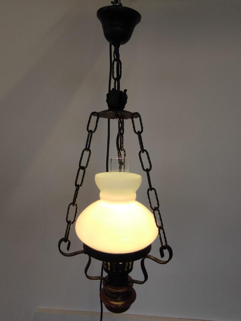 Rustieke hanglamp, Ophalen