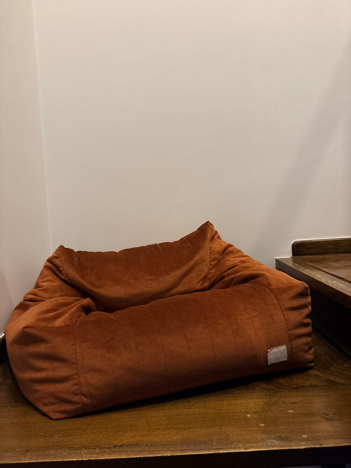 2x poefjes nobodinoz, Maison & Meubles, Enlèvement, Utilisé, Rouge, Pouf