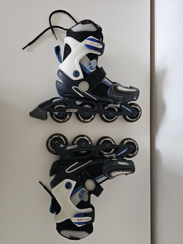 2 paar rolschaatsen, Enlèvement, Réglable, Utilisé, Enfants