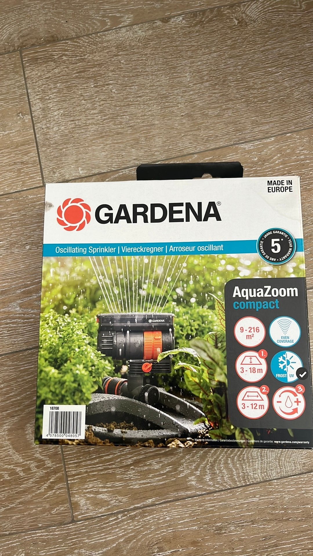 Arroseur oscillant GARDENA - AquaZoom compact, Jardin & Terrasse, Enlèvement, Neuf