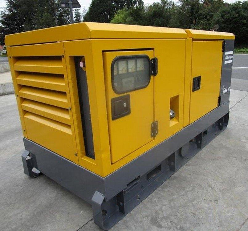 Atlas Copco QAS 40 - 40 kVA Groupe électrogène - 10 heures, Ophalen of Verzenden, Zo goed als nieuw, 30 kVA of meer, Dieselolie