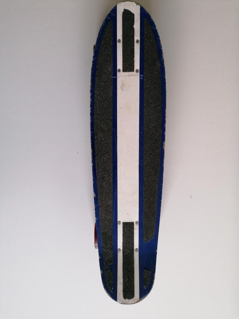 Vintage 70's skateboard met road rider 6 wielen, Ophalen of Verzenden, Gebruikt, Skateboard