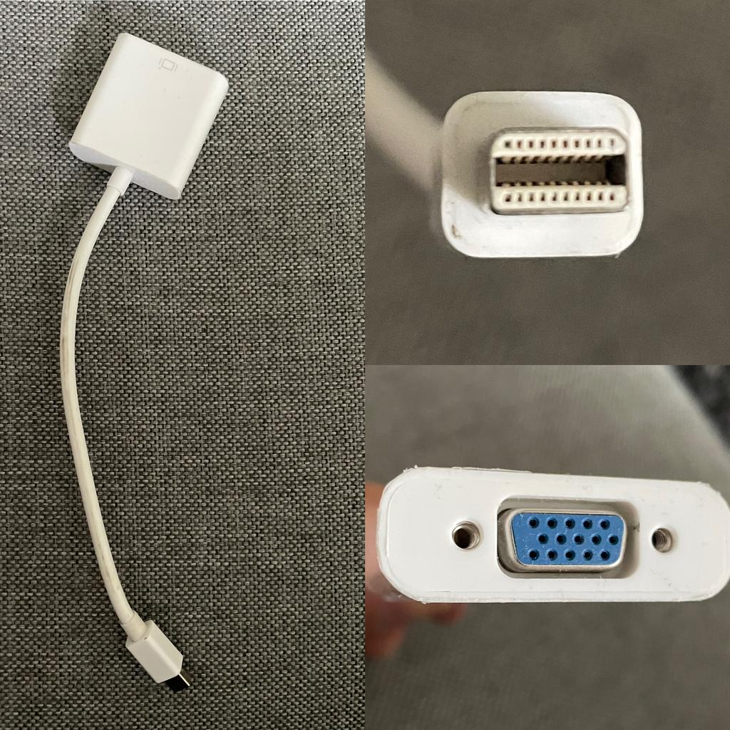 Adapteur mini DVI (apple) vers VGA - comme neuf, Enlèvement ou Envoi