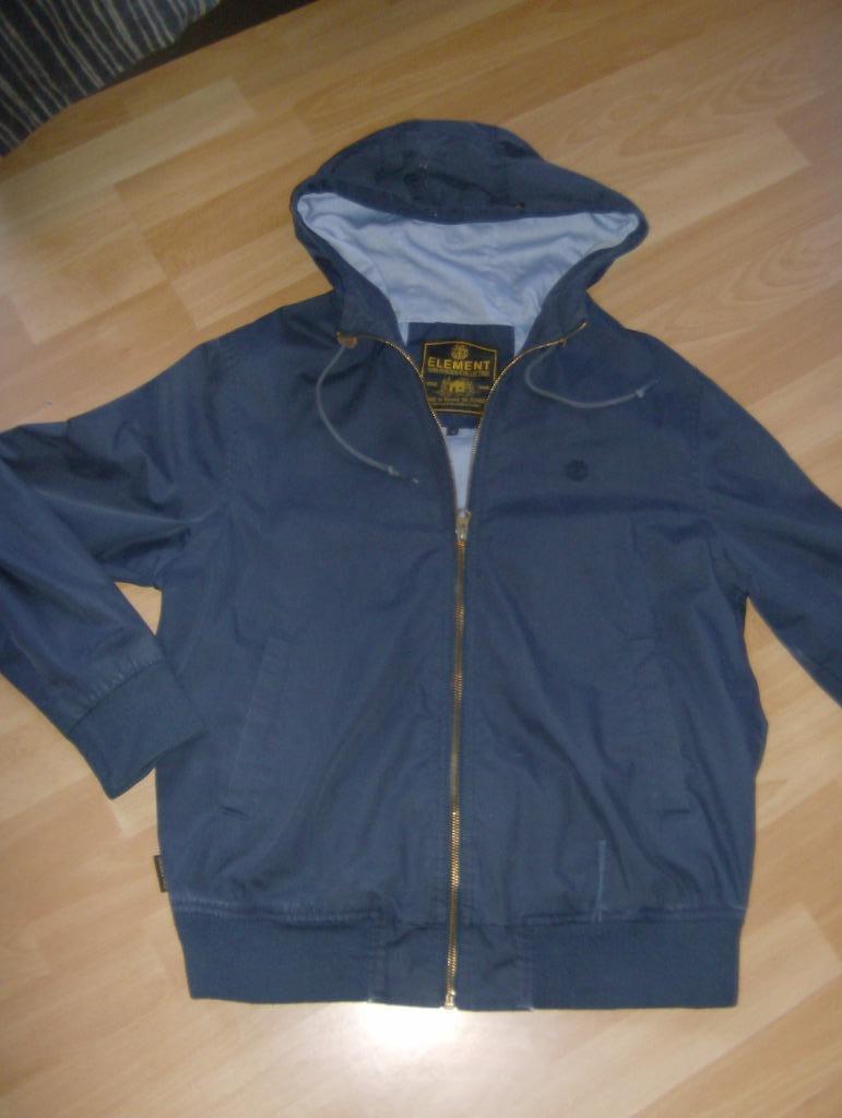 jas met kap blauw merk element - maat s, Enlèvement ou Envoi, Bleu, Taille 46 (S) ou plus petite, Element