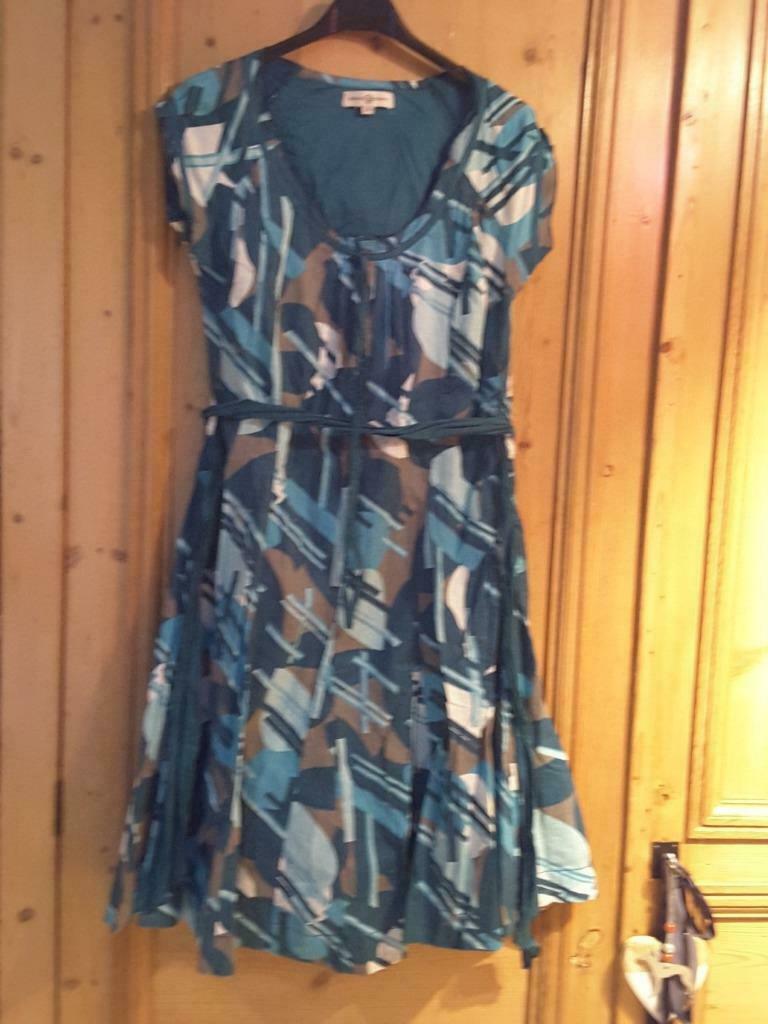 Mooie jurk in turquoise, groen, blauw 38, Neuf, Taille 38/40 (M), Enlèvement ou Envoi, Longueur genou