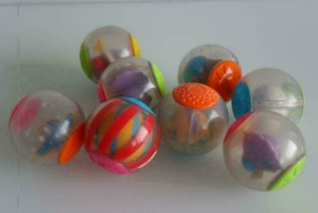 8 balletjes roll a round fisher price, Ophalen of Verzenden, Gebruikt