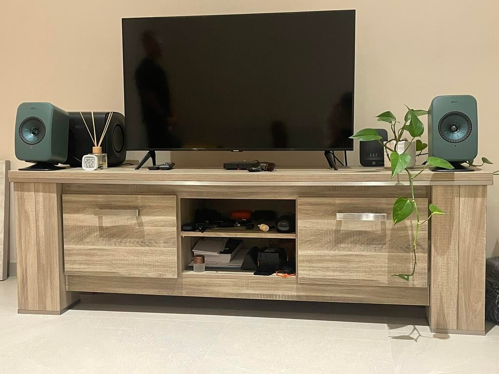 Tv meubel 182x50x58mm in perfecte staat, Overige materialen, Gebruikt, 150 tot 200 cm, Ophalen of Verzenden