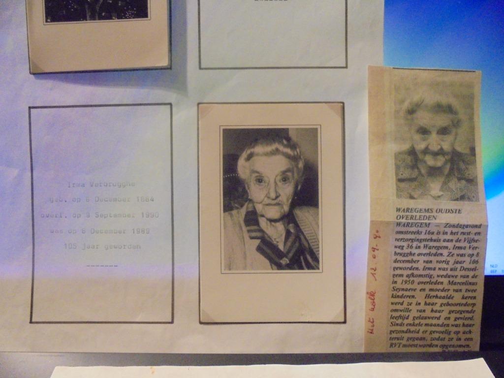 dp Irma Verbrugghe, Ophalen of Verzenden, Bidprentje