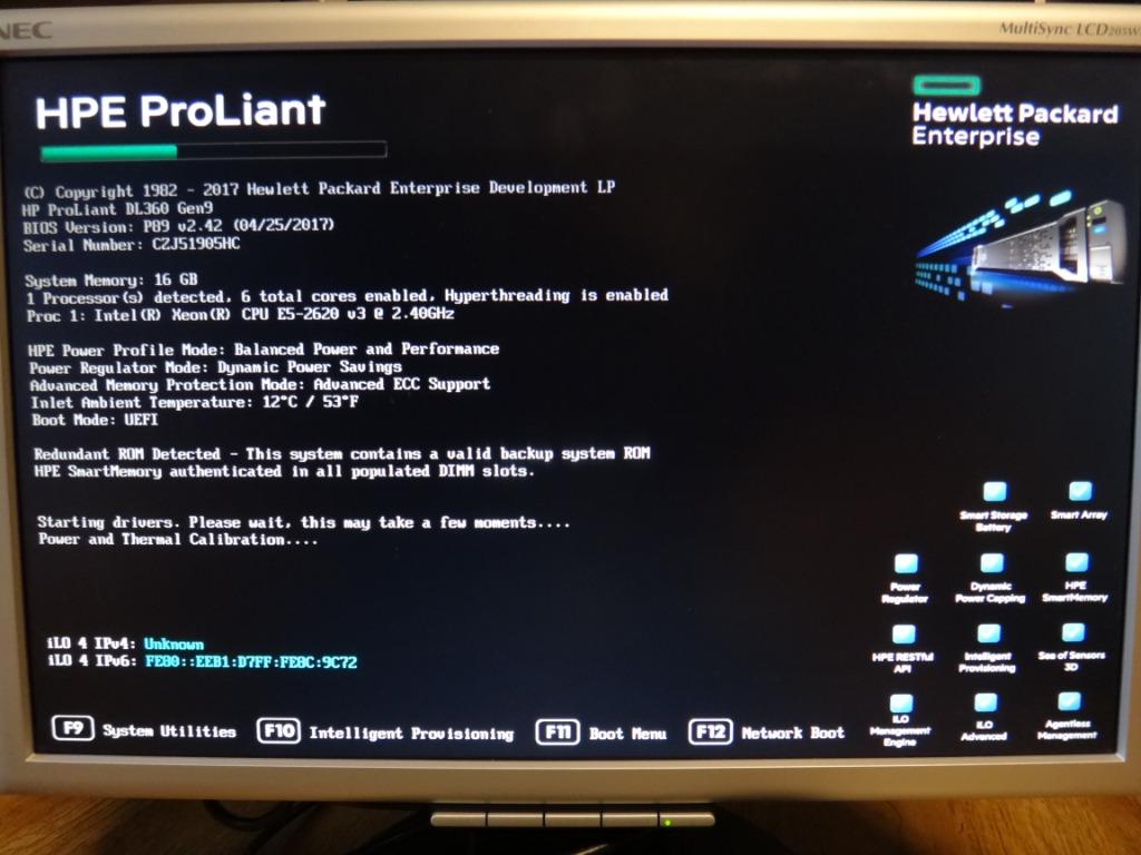 HP ProLiant DL360 Gen 9 - Xeon 6cores/12th -16GB -SSD 240GB, Enlèvement, Utilisé, 240 GB, 2 à 3 Ghz