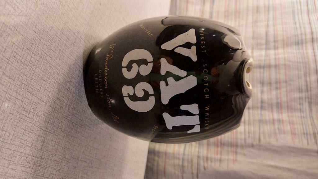 Vat69 whisky pichet faiencerie st ghislain belgique, Antiek en Kunst, Ophalen of Verzenden