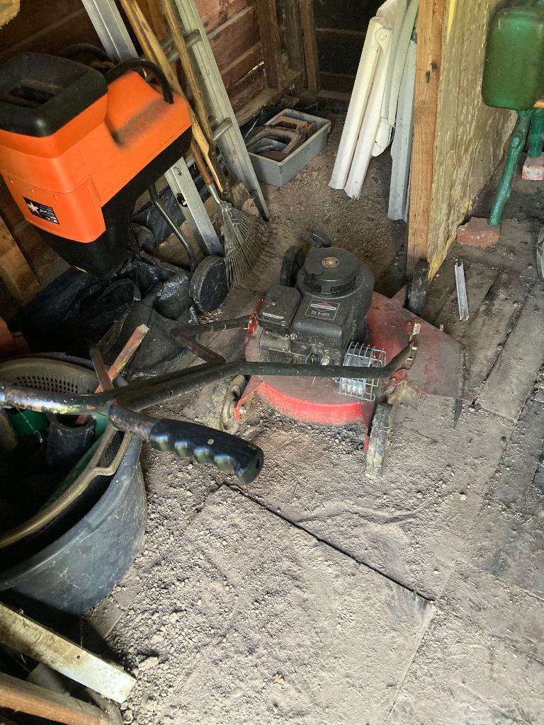 Oude kapot grasmachine, Tuin en Terras, Ophalen of Verzenden