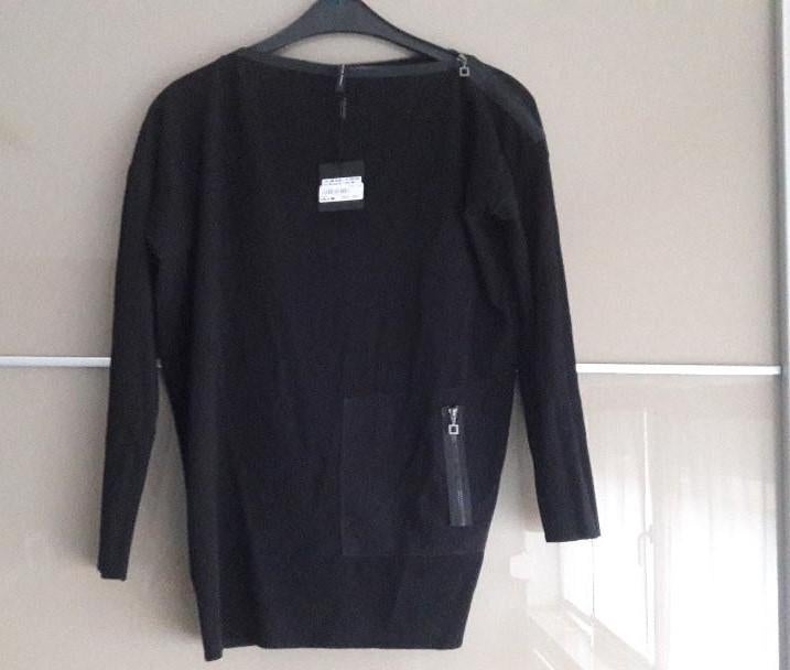 Pull ample original Sarah Pacini 1 poche, Sarah pacini, Enlèvement ou Envoi, Neuf, Noir