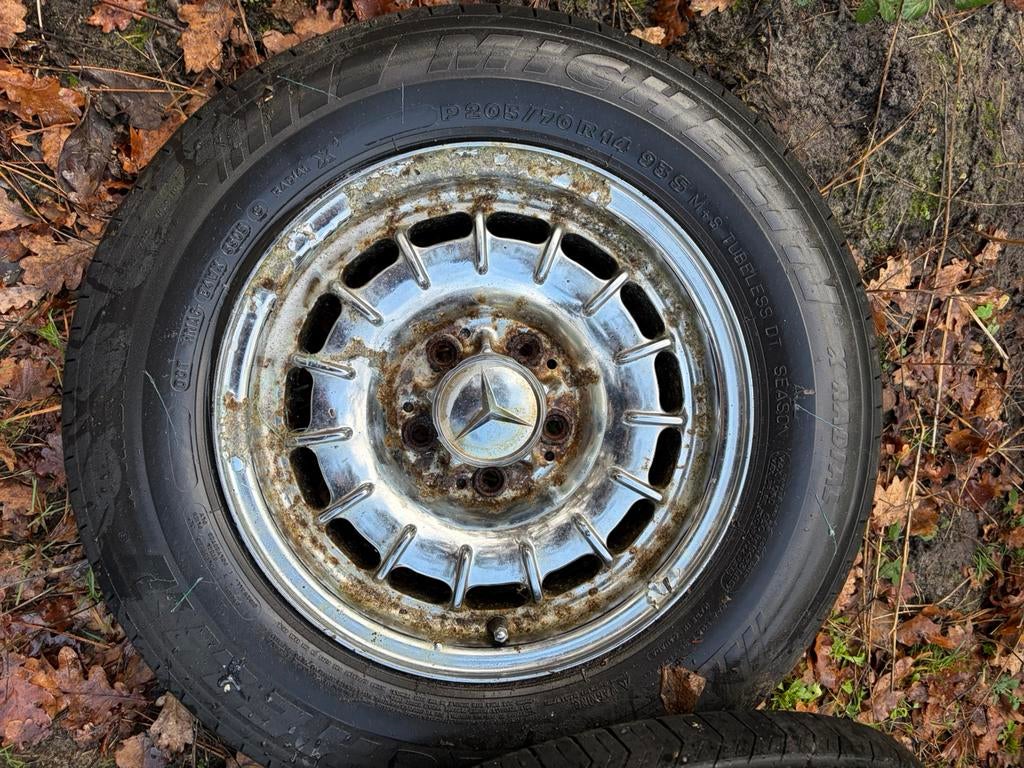 Mercedes-Benz Barok velgen, Ophalen, 14 inch, Gebruikt, Velg(en)
