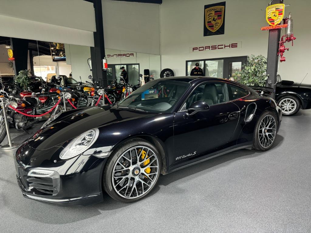 Porsche Turbo S 991 3.8 4x4 560pk, Auto's, Automaat, 4 zetels, Zwart, Leder