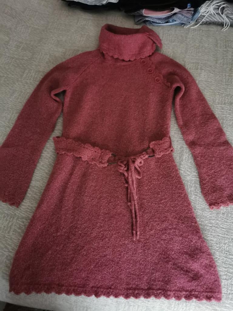 Superbe robe rose framboise signée Pauline B, Enfants & Bébés, Enlèvement ou Envoi, Comme neuf