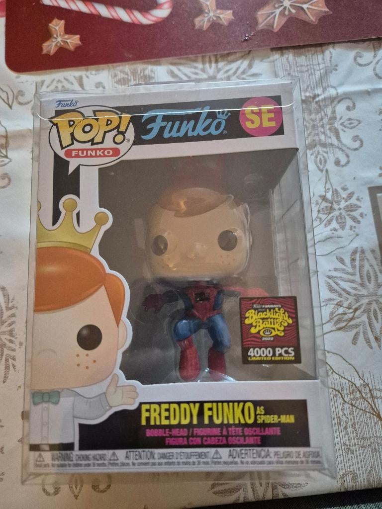 Figurine funko pop freddy spider-man LE4000, Enlèvement ou Envoi, Comme neuf, Autres types