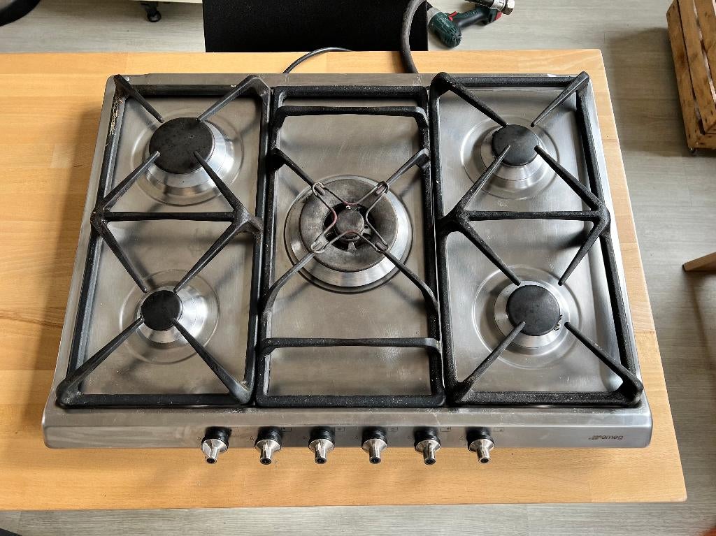 SMEG - 5-pits GASfornuis, Elektronische apparatuur, Ophalen, Gebruikt, Inbouw, Gas