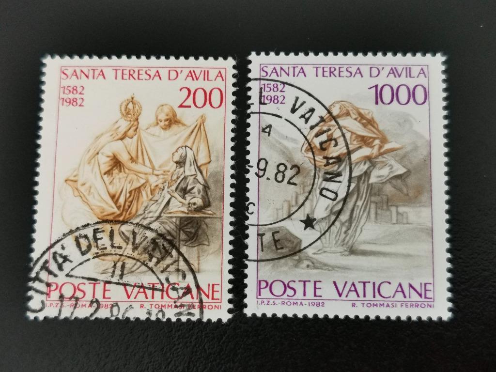 Vaticaanstad 1982 - 400e verjaardag Heilige Theresa van Avil, Ophalen of Verzenden, Gestempeld